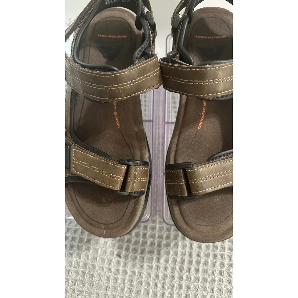 Ozark Trail Brown Sandals Memory Foam Insole Contoured Arch‎ Support